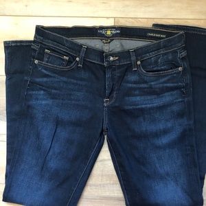Lucky Brand Baby Boot Dark Wash Jeans, Size 32/14